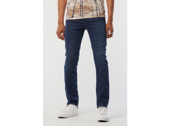 Pantalon straight fit, taille haute, jambe droite