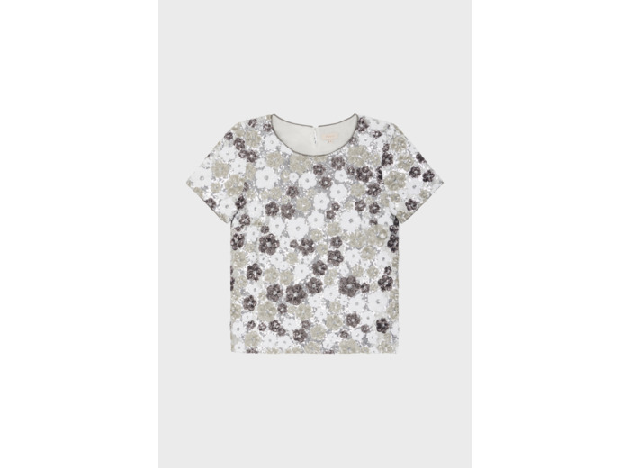 Top à fleurs en sequins - BENITA