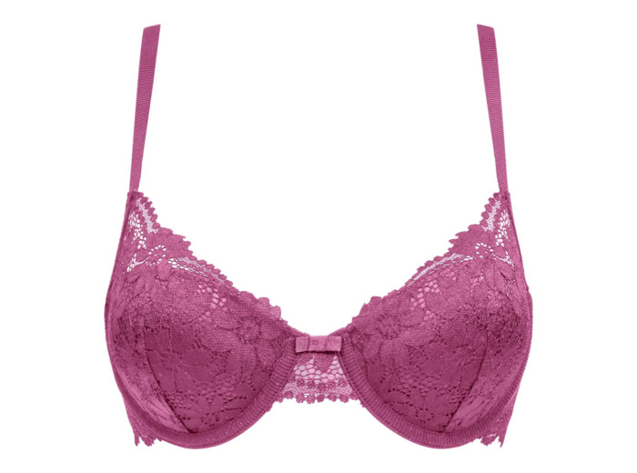 Soutien-gorge corbeille ampliforme dentelle florale Violet Daily Glam