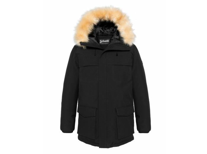 Parka à capuche à fausse fourrure amovible GARFIELD