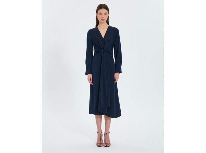 Robe longue satinée nocturne
