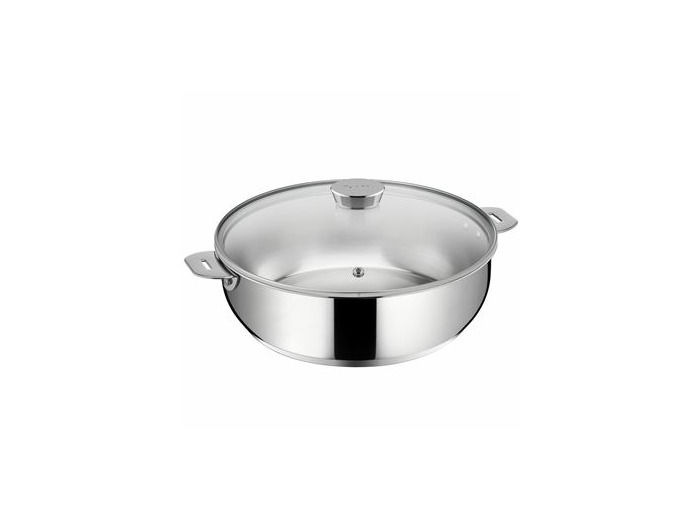 Sauteuse inox salvaspazio avec couvercle 26 cm (4l)