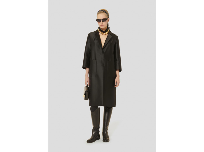 Manteau Martin Noir en Polyester