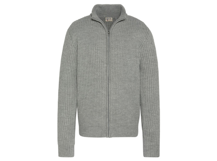 Gilet zippé maille côtelé