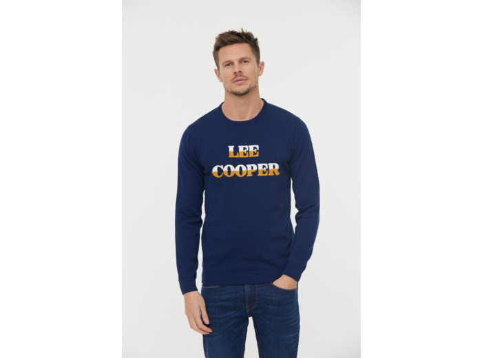 Pull col rond «Lee Cooper» bouclette poitrine