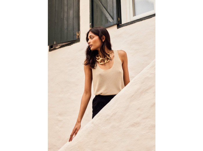 Débardeur scintillant en maille