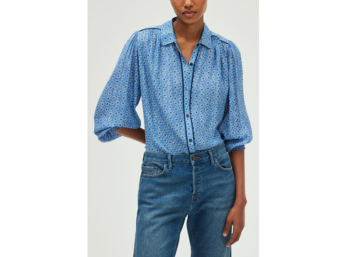 Chemise fluide à fleurs géométriques - USHA