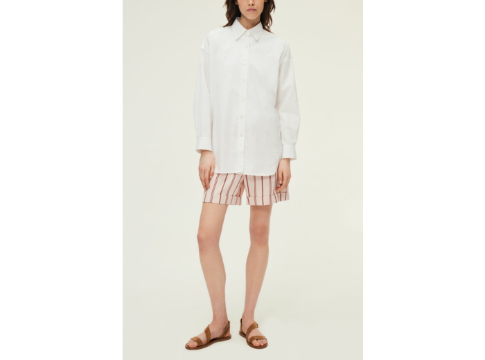 Chemise unie en coton - ANNABELLE