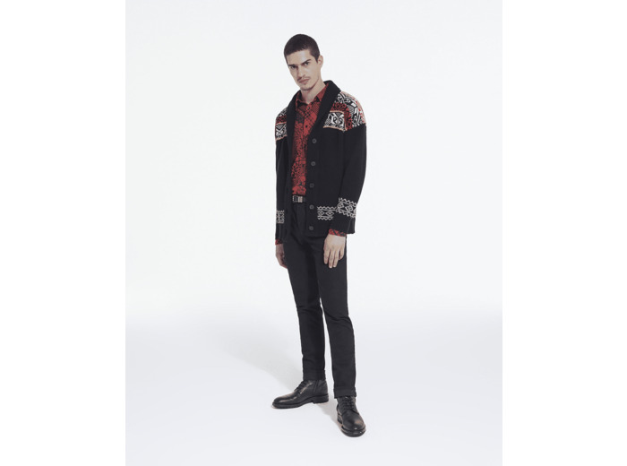Cargidan Col Chale Jacquard black / red / yellow