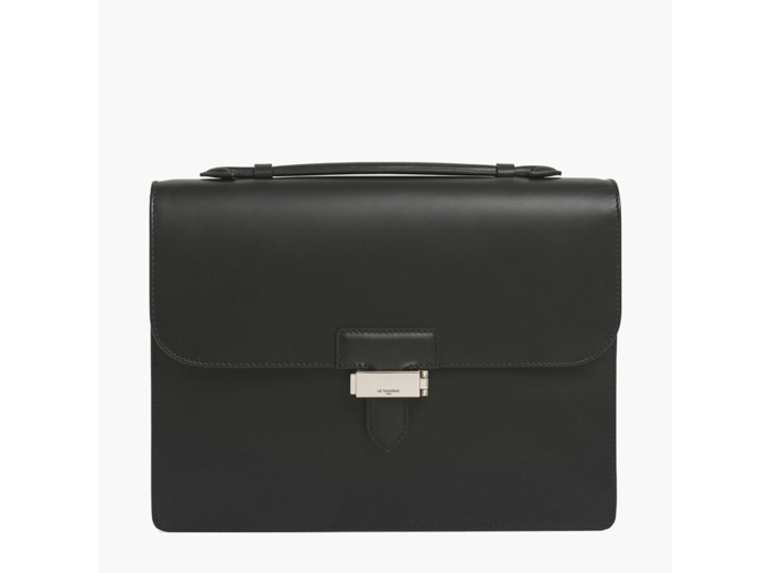 Serviette 13 slim 1 soufflet Louis en cuir lisse