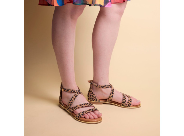 Sandales Femme Aly Leopard