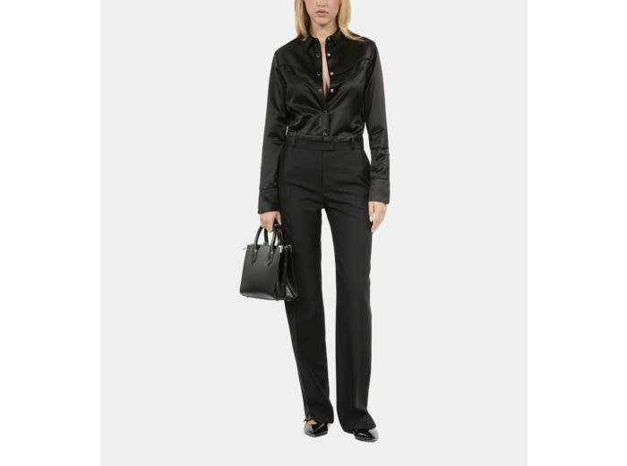 Pantalon Tailleur Large Noir black