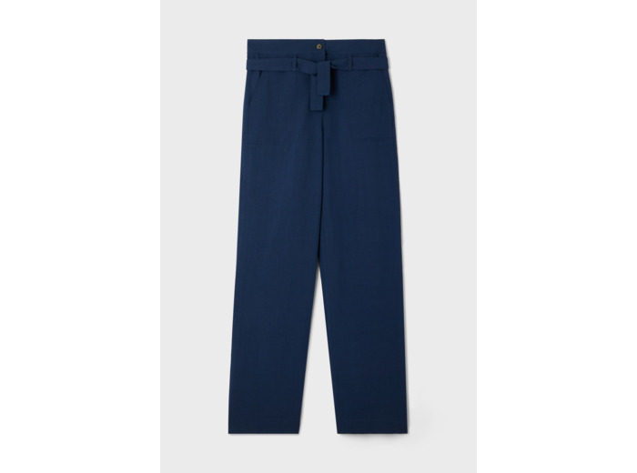 Pantalon large en lin mélangé - JASPER