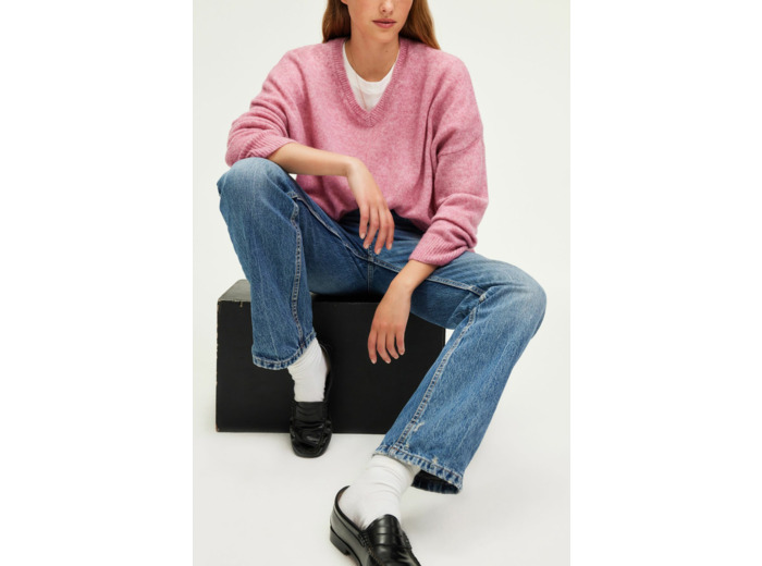 Pull V oversize chiné - JOURNA