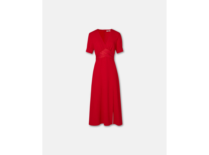 Robe Roseau Rouge en Polyester