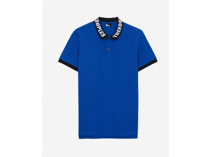 Polo Mc Rib Logo blue electric