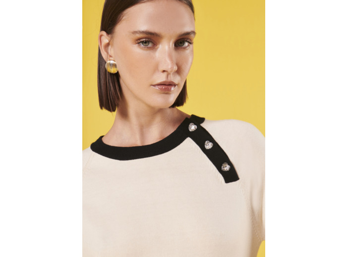 Pull Pastelle Ecru en Laine