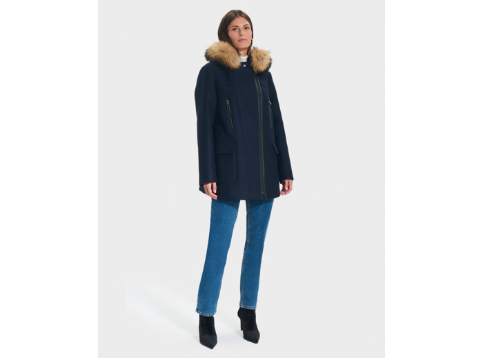 Manteau Gabie Nocturne en Laine