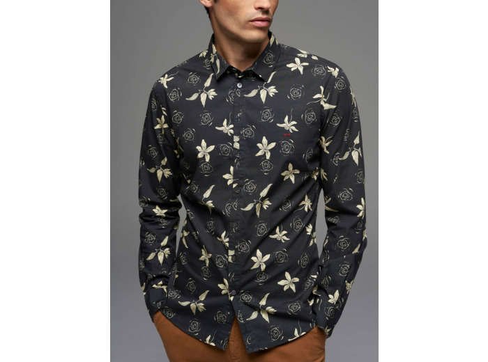 Chemise-slim black is black