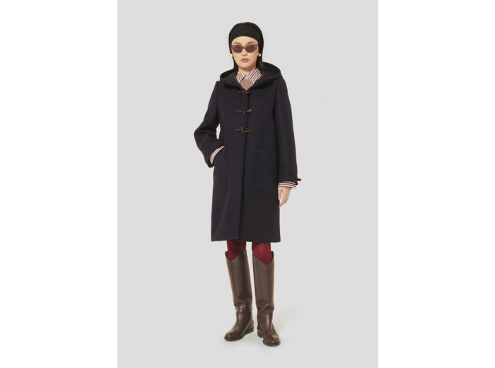 Manteau Manoela Nuit en Laine Froide