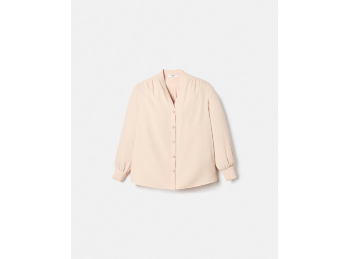 Chemisier fluide nude