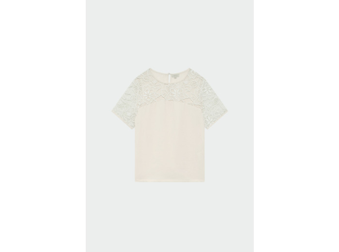 Top en crêpe et dentelle - UBARINE