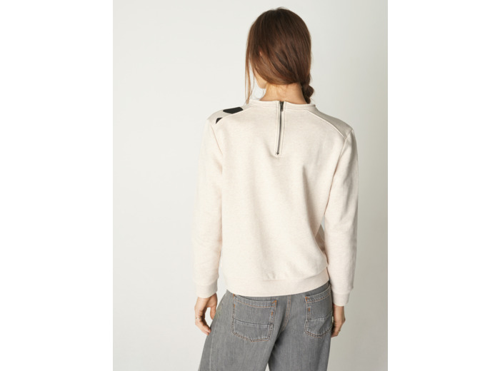 Pull elona ecru chine
