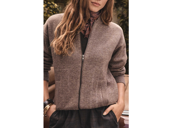 Veste bomber unisexe en laine BAROUDEUR