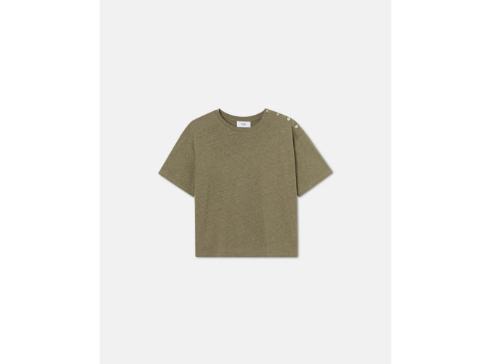 Top Tenenbaum Kaki en Coton