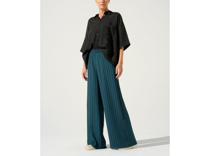 Pantalon large emeraude