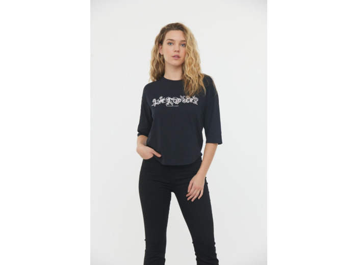 T-shirt manches 3/4 graph Lee Cooper fleurs