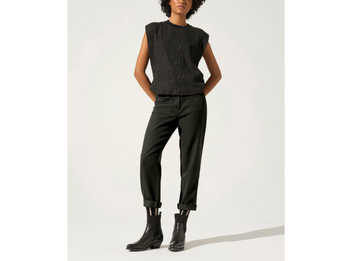 Pantalon droit noir