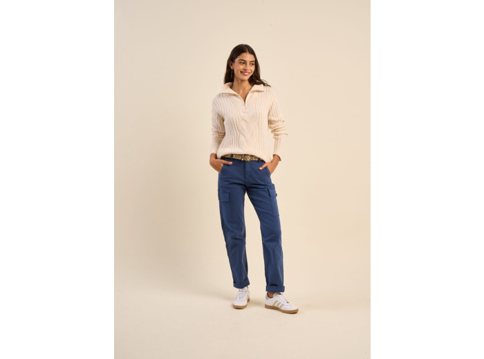 Pantalon cargo taille haute