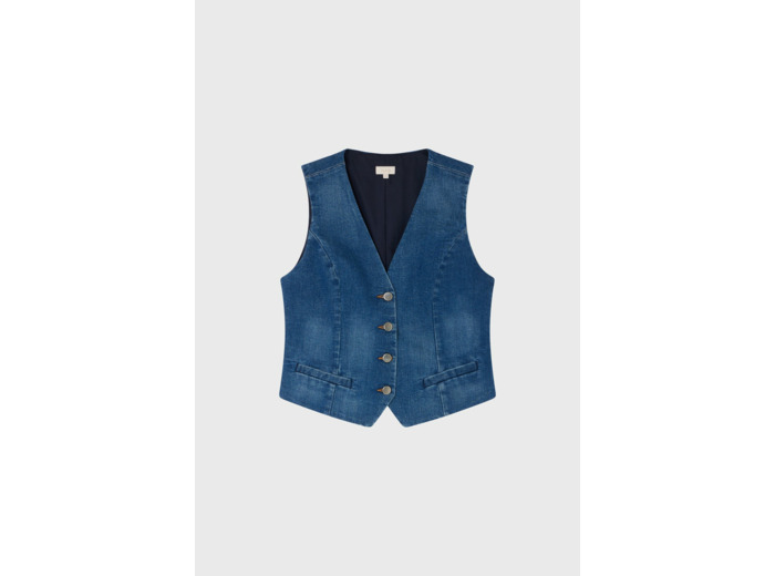 Gilet sans manches en denim - BELLAMY