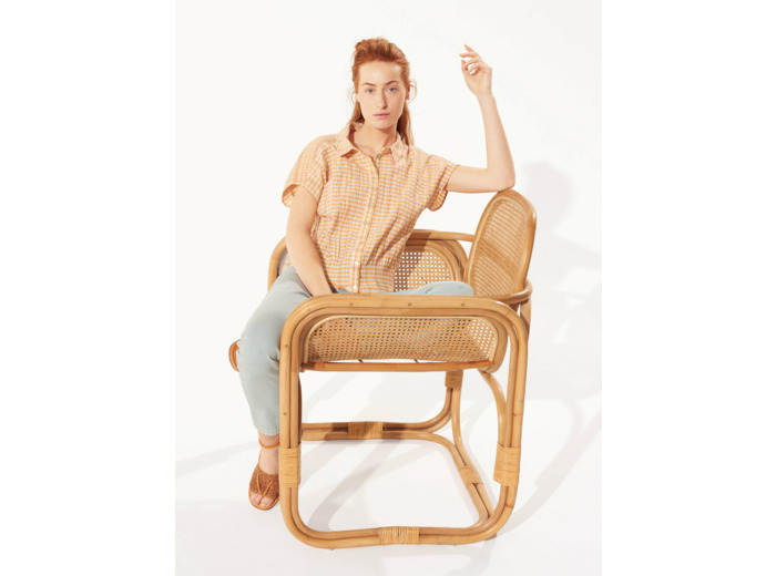 Chemise coulis peche abricot