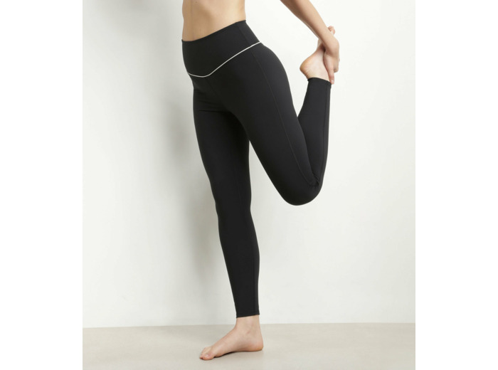 Legging de sport femme en microfibre sculptante noire Dim Move