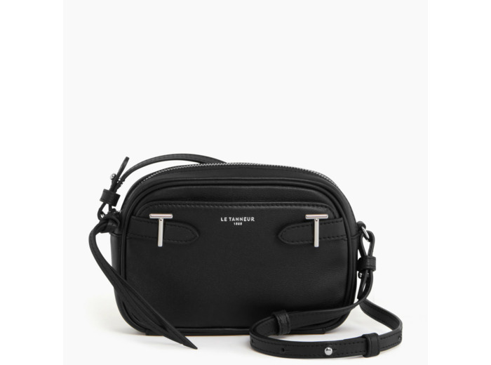 Mini sac bandoulière Laura en cuir lisse