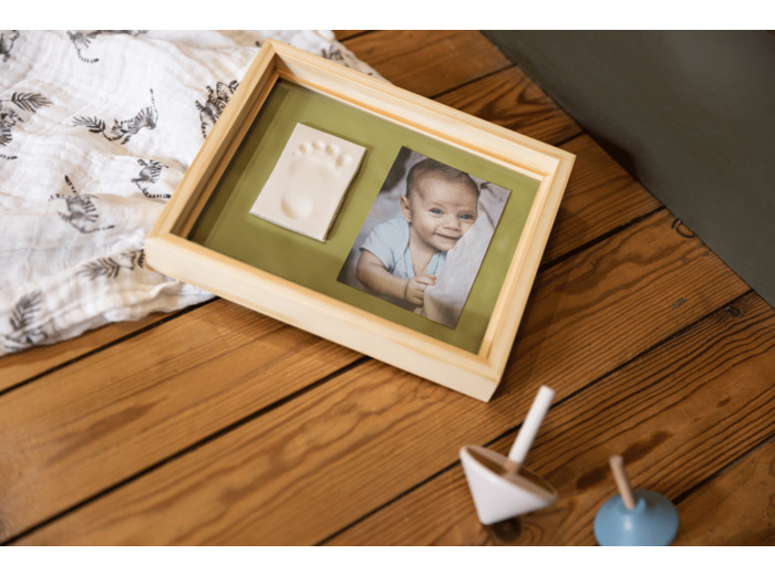 Baby Art Cadre photo avec empreinte en plâtre Pure Frame Wood Miscel