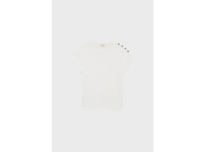 T-shirt en coton et boutons bijoux - GENIE