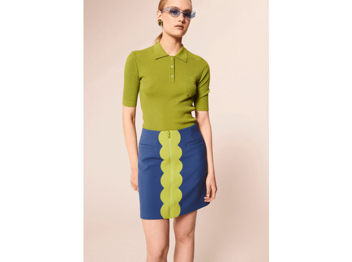 Jupe Jada Bleu en Polyester