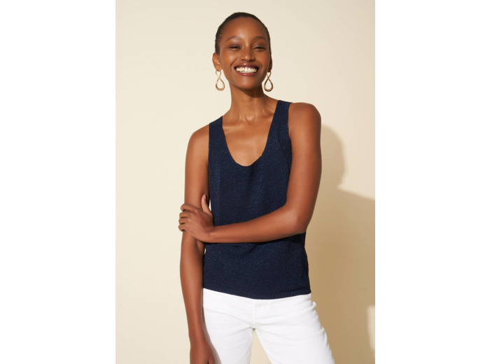 Débardeur scintillant en maille