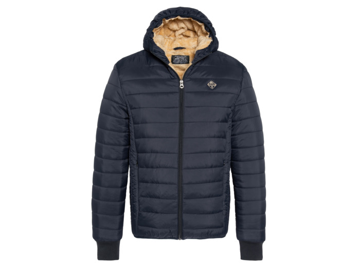 Doudoune à capuche doublée fausse fourrure enfant