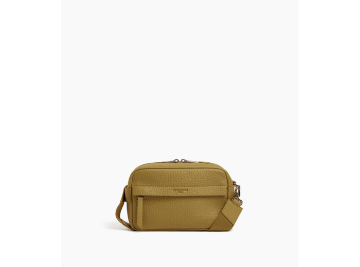 Petit sac bandoulière Noah en cuir grain buffle et cuir lisse