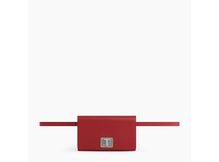 Sac ceinture Eva en cuir grain caviar