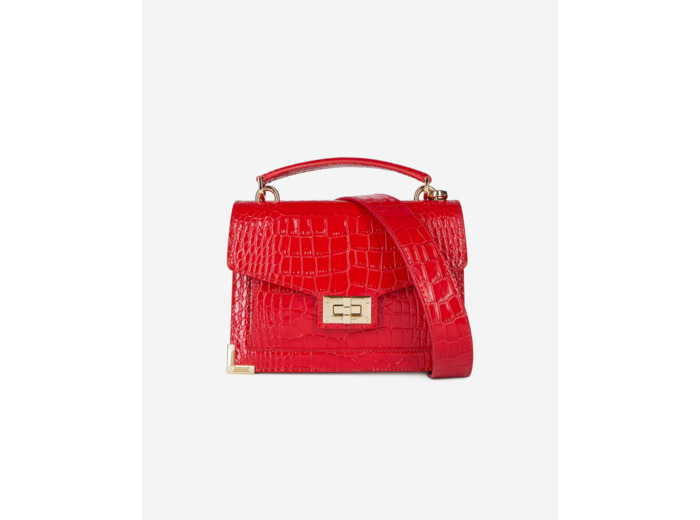 Sac Emily Small En Cuir Rouge red