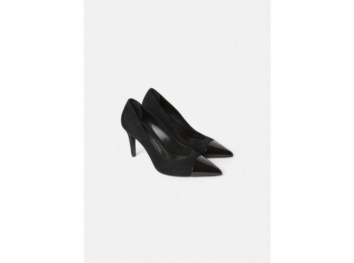 Escarpins Krystine Noir en Cuir De Brebis