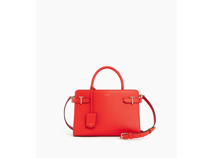 Sac à main moyen modèle Emilie en cuir grainé