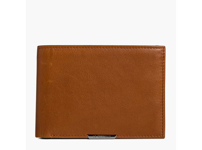 Porte cartes avec poche billet Baudelaire en cuir