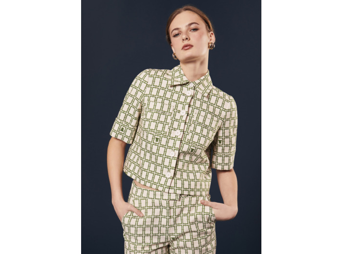 Chemise Christine Ecru en Lin
