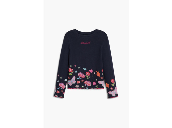 T-Shirt À Manches Longues En Maille – Fille